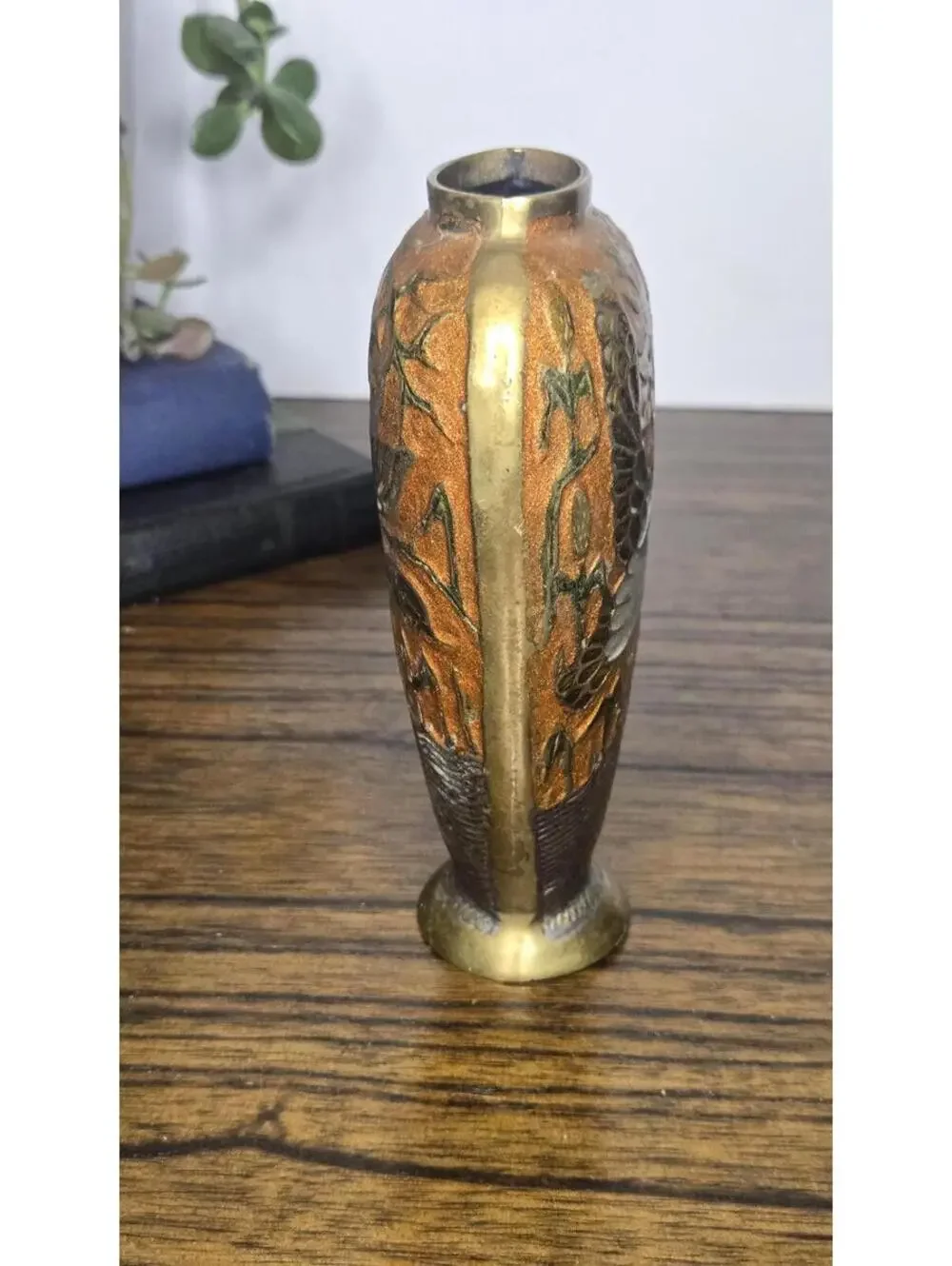 Vintage Brass Mallard Duck Vase, GLOWER